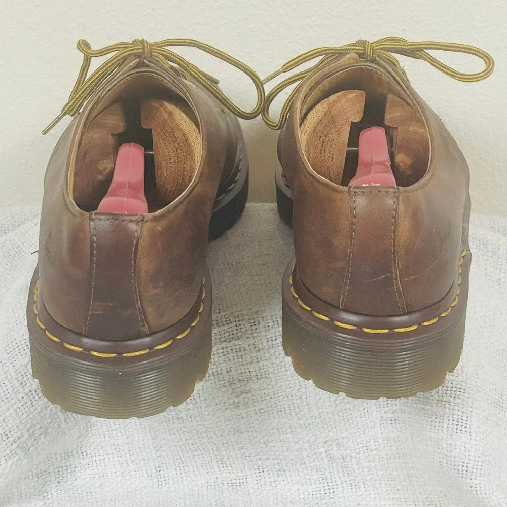 Dr Martens 1561 Mens US 10 UK 9 Brown Crazy Horse Leather Oxford England VTG Y2K
